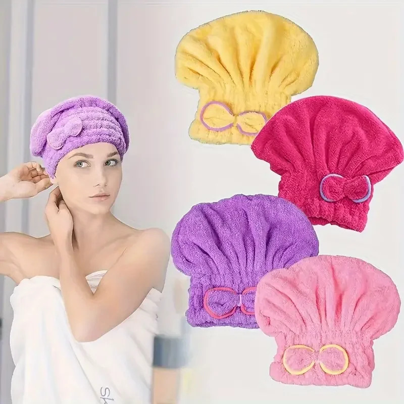 Hair Turban Towel - Cuffia per capelli ad asciugatura rapida