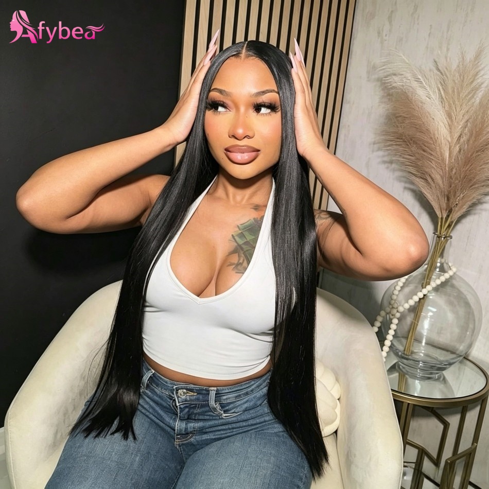 Lace Front Wig - Parrucche di capelli umani lisci senza