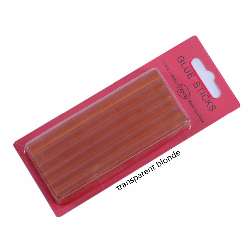 12 pezzi/scatola 0,7*10 cm Bas - Glue Gun Hair recensione e prezzo